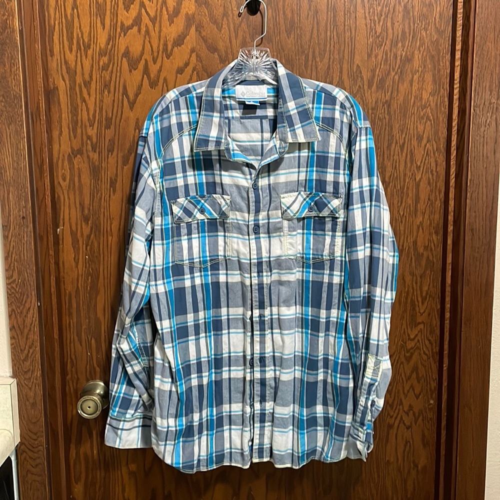 Columbia cotton button down XL